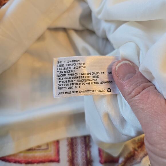 Xhilaration Tiered Maxi Dress Women's S Pink Red Floral Crochet Boho Chic Summer - Picture 7 of 11